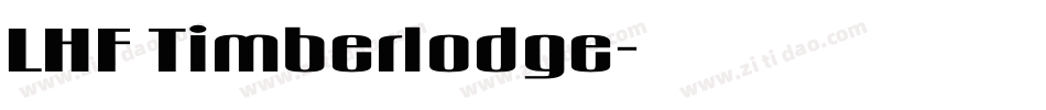LHF Timberlodge字体转换